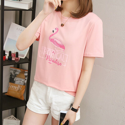 

summer womens t-shirt female short-sleeved student loose tide cartoon half-sleeved shirt shirt clothes