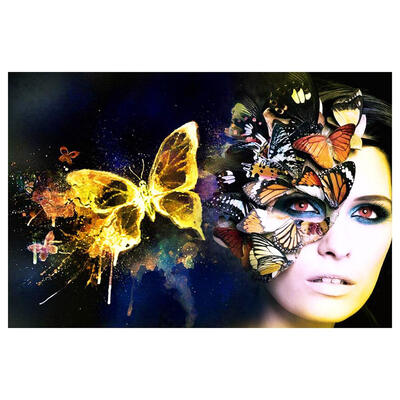 

5D DIY Full Drill Diamond Painting Butterfly Lady Cross Stitch Embroidery