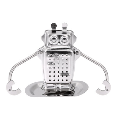 

Robot Tea Loose Leaf Diffuser Infuser Strainer Herbal Spice Filter