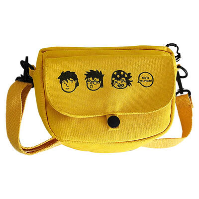 

Fashion Cute Cartoon Print Bag Women Shoulder Messenger Flap Canvas Bags