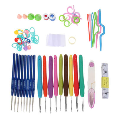 

17 Sizes Crochet Hook Needles Stitches Knitting Craft Case Crochet