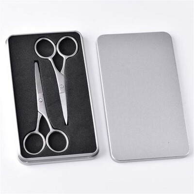 

〖Follure〗Men Moustache Nose Hair Trimming Scissors Eyebrows Eyelashes Ear Hair Scissors