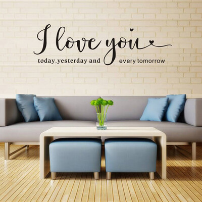 

Gobestart ALL YOU NEED IS LOVE Removable Art Vinyl Mural Home Room Decor Wall Stickers
