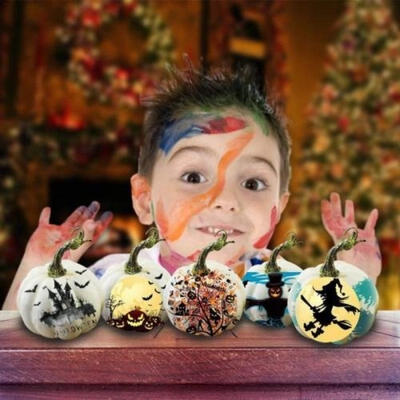 

Artificial Foam Pumpkin Festival Halloween Party Garden Decor Ornament 6pcs