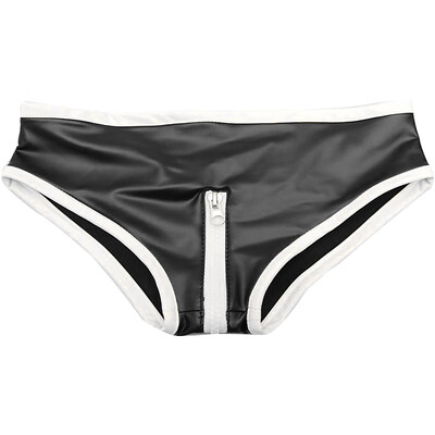 

Women Shiny Wetlook Panties Open Crotch Mini Briefs Bikini Knickers Underwear