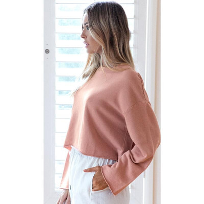 

Women Hoodies Sweatshirt Solid O-Neck Long Sleeve T-Shirt Casual Tracksuit Pullover Top PinkGreyYellow