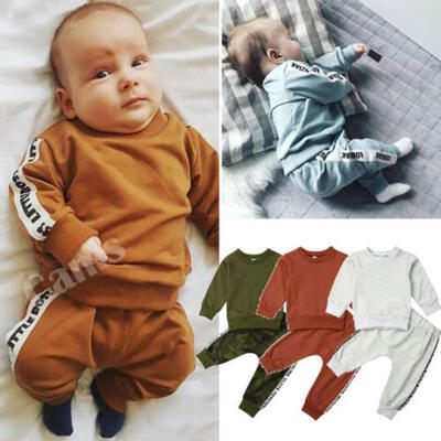 

Toddler Kids Baby Girl Boy Autumn Clothes Sweatshirt Tops Pants Leggings Outfits