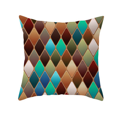 

〖Follure〗Geometric Print Polyester Square Pillow case Sofa Throw Cushion Cover Home Decor