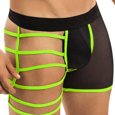 

Ice cream sexy sexy mens underwear Hollow personality transparent buttocks&translucent pants Four horns