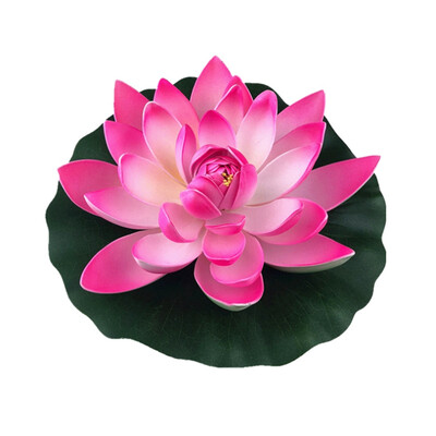 

1pc Simulation Water Lily Garden Pool Plant Ornament Colorful Home Artificial Fake Lotus Floating Flower Pond Tank Plant
