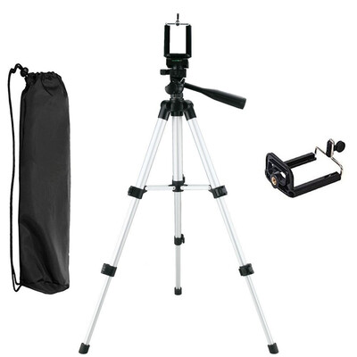 

Three-way Tripod Camera with Cell Phone Clip Holder