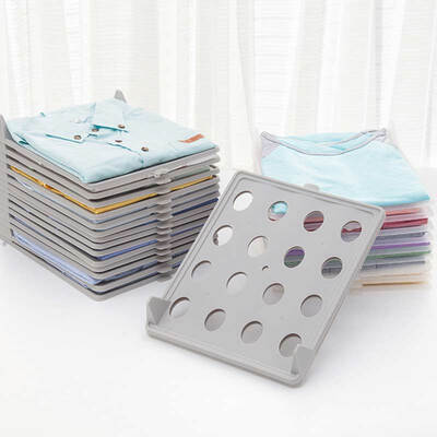 

Bingyou creative stackable board file storage rack clothing folding finishing rack combination finishing rack folding clothes tool