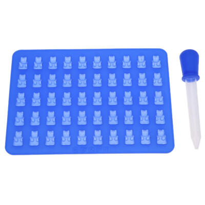 

50 Grids Bear Silicone Chocolate Candy Cake Mold Ice Cube Tray Baking Mould
