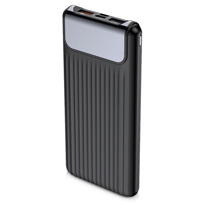 

Thin Digital Display 10000mAh Power Bank QC 30 Dual USB Micro USB Type-C Input External Battery Charger PJ0710-1201