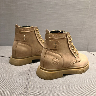 

British style martin boots female Korean fashion Joker retro short boots female locomotive high boots