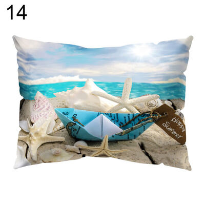 

Fresh Starfish Shell Throw Pillow Protector Case Cushion Cover Bedding Articles