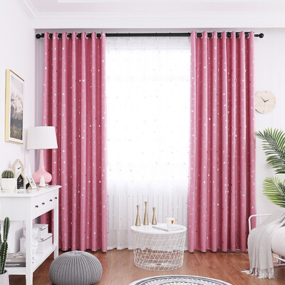 

Brand New Star Kids Child Bedroom curtains with 3 colors Blackout Thermal Solid Window Curtain For Living room Decor
