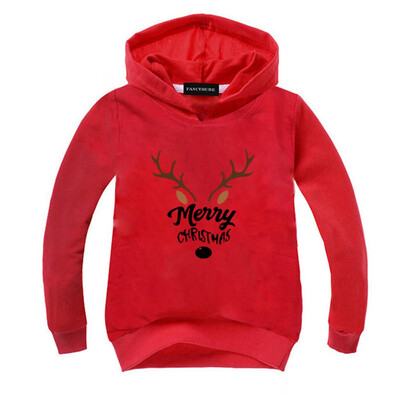 

Yeleo Trosetry Kids Merry Christmas Santa Claus Hoodie Xmas Tree Pullover Sweater