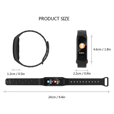 

Smart Wristband IPS Colorful Touch Screen Fitness Tracker BT 40 NRF52832 QFAC CPU Smart Band Watchband Heart Rate Monitoring Bl