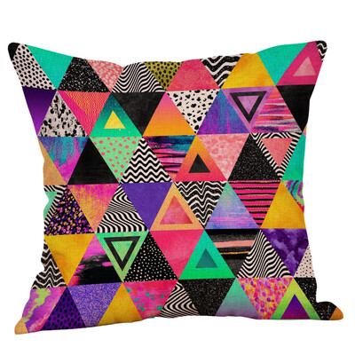 

Siaonvr Geometric Printed Cotton Linen Throw Pillow Cases Sofa Cushion Cover Home Decor