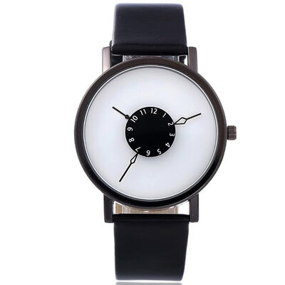 

Creative simple quartz watch Korean fashion personality couple belt student watch male concept table