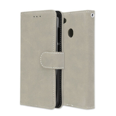 

MOONCASE ZTE Blade A6 Vintage Scrub 3 Card Case - Gray