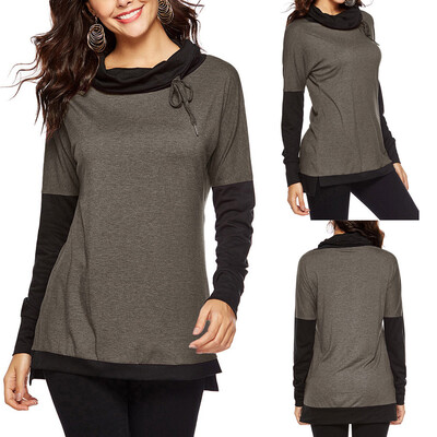 

Starmoon Women Casual Long Sleeve Loose T-Shirt Blouses Tops Sweatshir COL