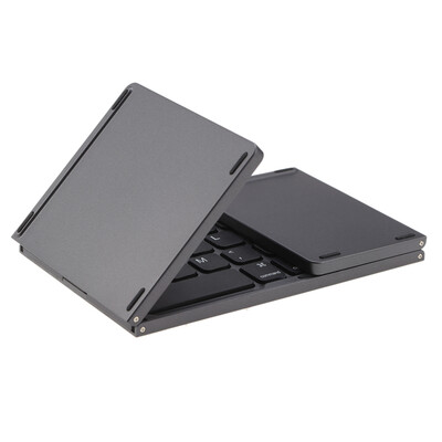 

Portable Mini Ultra Slim Thin Foldable Folding BT Wireless Keyboard with Touchpad for iPhone 6siPad ProMacBook Mobile Phone Tabl
