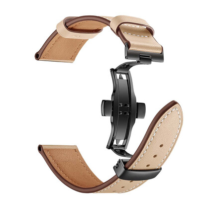 

〖Follure〗Black Butterfly buckle Leather Wrist Watch Strap Band For Apple Watch 4 40mm