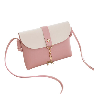 

Women Small Messenger Bags Vintage Mini Crossbody Bags With Deer Pendant Laice Shoulder Bag Phone Bags Handbag T10