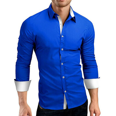 

Fashion Mens Luxury Long Sleeve Shirt Casual Slim Fit Stylish Dress Shirts Tops