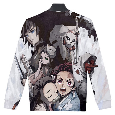 

Hot Sale Demon Slayer Kimetsu No Yaiba Anime Unisex 3D Printed Shirt Casual Long Sleeve Sweatshirt Pullover Tops Cosplay Costume