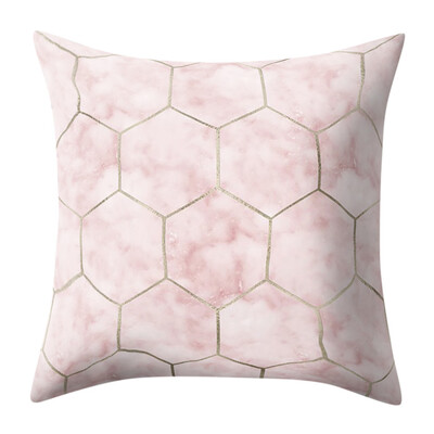 

〖Follure〗Geometric Marble Texture Throw Pillow Case Cushion Cover Sofa Home Decor