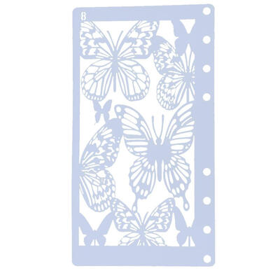 

Theme Lace Ruler Scrawl A6 Page Template DIY Photo Album Draw Tool