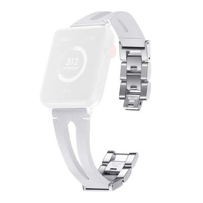 

Leather Stainless Steel Buckle Watch Band Bracelet Strap for iWatch 1 2 3