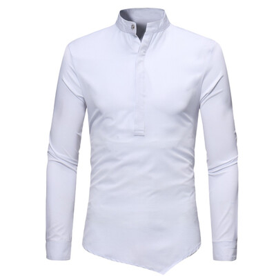 

Tailored Mens New Fashion Autumn Winter Casual Solid Long Sleeve T-Shirt Top Blouse