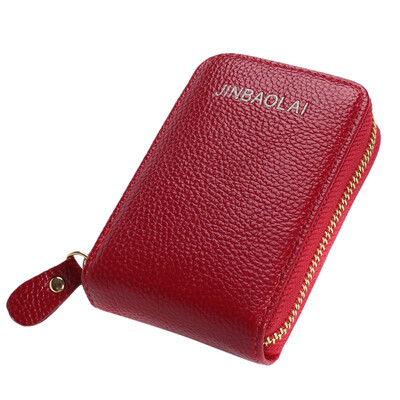 

Siaonvr Mens Wallet Leather Credit Card Holder RFID Blocking Zipper Thin Pocket