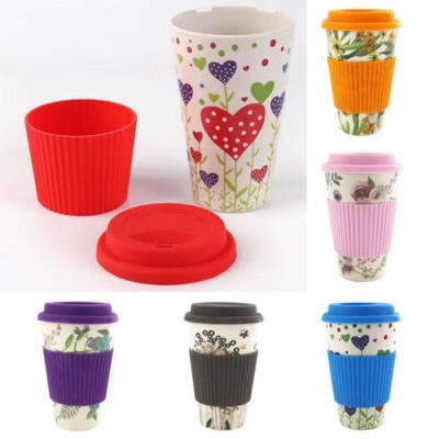 

Travel Reusable Bamboo Fibre Coffee Cup Eco-Friendly Coffee Mugs Drink Cup