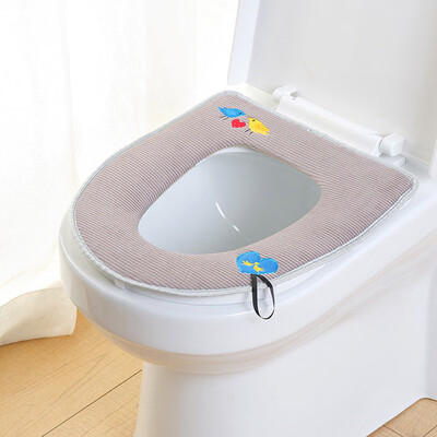 

Soft Washable Bathroom Toilet Seat Cover Toilet Seat Cloth Mat Cover Pad Cushion
