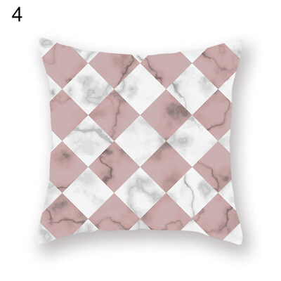 

Geometric Plaid Block Pillow Case Cushion Cover Sofa Bed Car Cafe Office Decor