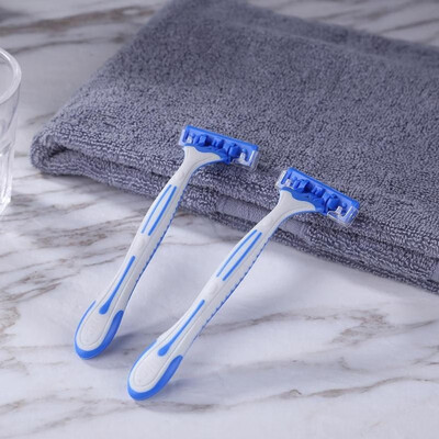 

3-Layer Blades Manual Razor Travel Hotel Disposable Shaver Body Trimmer