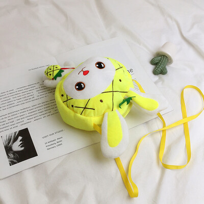 

2019 new wave casual fashion plush toy girl Messenger bag cartoon cute childlike rabbit shoulder bag