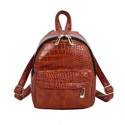 

Women Alligator Pattern Leather Backpacks Casual Crossbody Shoulder Bags