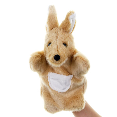 

Siaonvr Cute Cartoon Animal Doll Kids Glove Hand Puppet kangaroos Plush Finger Toys
