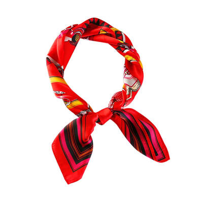 

Fashion Women Shawl Floral Print Square Scarf Casual Neck Hair Tie Band