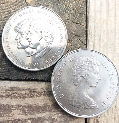 

38mm Charles & Diana Wedding Coin The United Kingdom of Great Britain&Northern Ireland Scotland England Welsh UK
