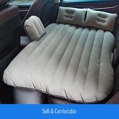 

Car Travel Inflatable Mattress Air Bed Cushion Portable Camping Universal for SUV Extend Air Couch with Two Air Pillows