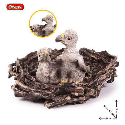 

Oenux Original Paradise Birds Flamingos Ara Seagull Pelican Snowy Owl Figurines High Quality PVC Animal Action Figure Child Toy