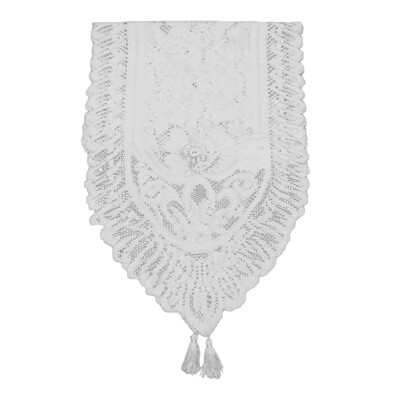 

Tailored Polyester Lace Red Nordic Dinner Parties&Scary Movie Nights 33X180cm