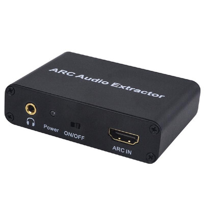 

AY80 ARC Audio Extractor HD-ARC Audio Return Channel Adapter Support Optical Fiber Coaxial RCA 35mm Output Suitable for Audio Amp